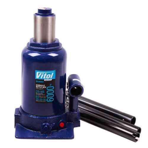 Телескопический гидравлический домкрат 6 тонн, двойной цилиндр, высота 215-495 мм, вес 8,9 кг (DB-60002C/TF0602) Харьков