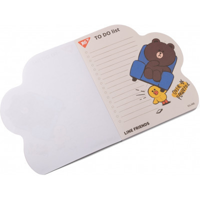 Папір для нотаток Yes To Do Line Friends boy планшет з магнітом, блок 52 аркуша (170325) Вінниця - фото 2