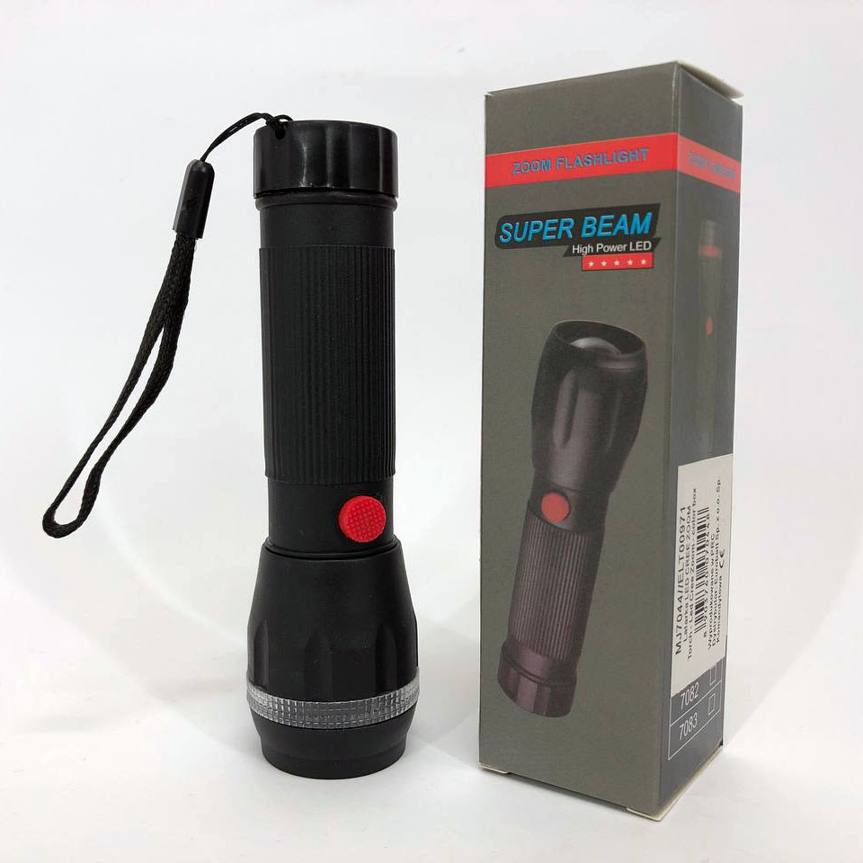 Фонарь противоударный водонепроницаемый, Светодиодный фонарь с зумом, Мощный аккумуляторный лед фонарик QA-66 Киев - изображение 5