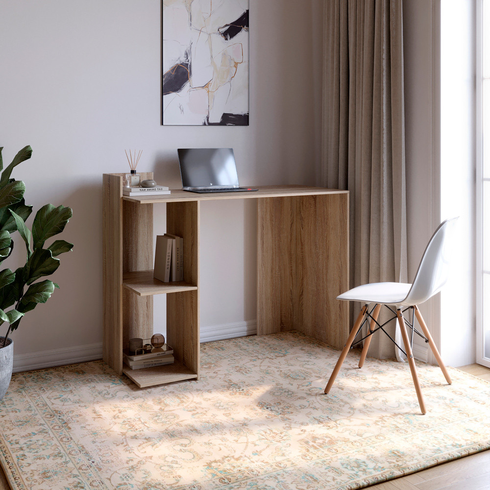 Cтол компьютерный с 2 полками М-ЗОН Джеко 1200/12 Сонома (MZN-031020) Львов - изображение 1