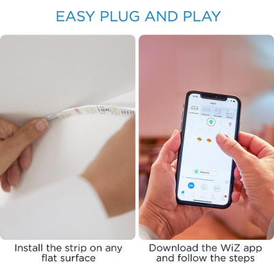 Світлодіодна стрічка WiZ LED 2700-6500K 1600Lm 2.0m RGB (929002524801) Вінниця - фото 3