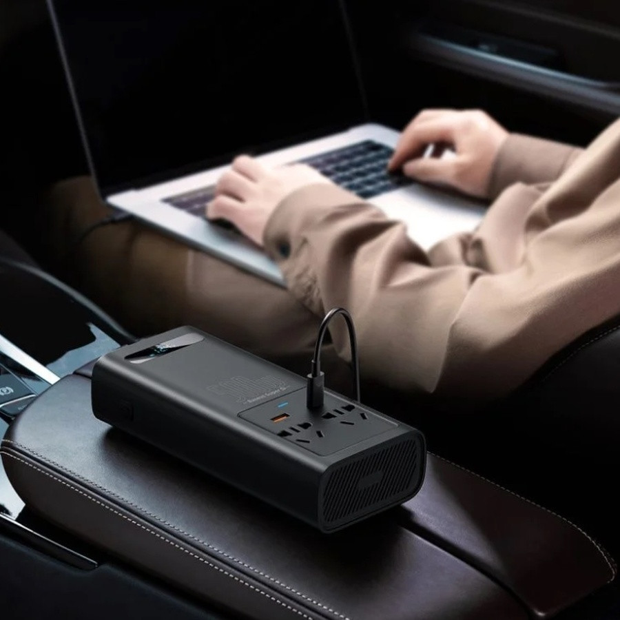 Автомобільний інвертор Baseus 500W чорний Київ - фото 2