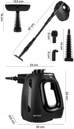 Пароочисник Maltec HDS3550W-PRO чорний (Польща) Київ