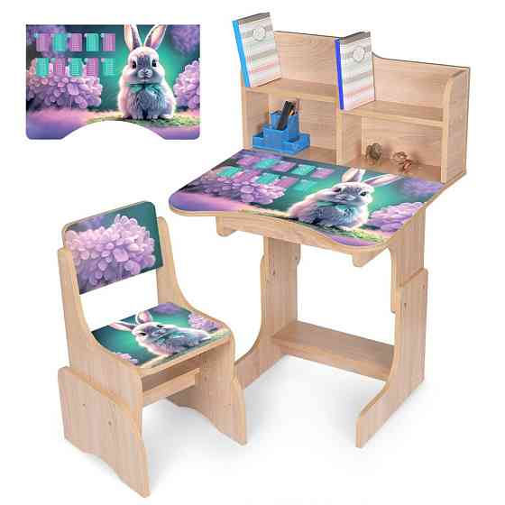 Детская Парта N 2071-1-3 дерево, со стульчиком Винница