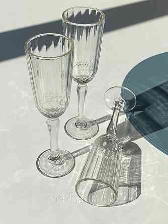 Набір келихів для шампанського 6 шт "Соната" 120 мл прозорий для дому та ресторану 102-305 Київ
