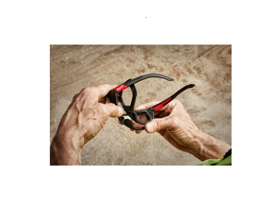 Окуляри захисні PREMIUM MILWAUKEE (прозорі) з м'якими вкладками Одеса - фото 4