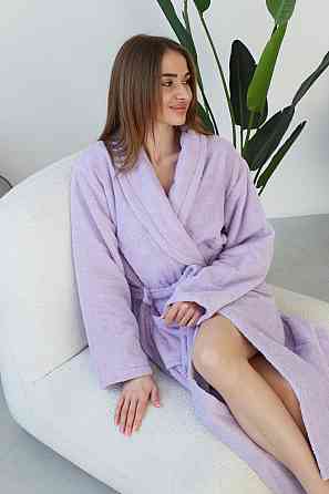 Халат банный Ideal Textile махровый Лиловый XXL (56860769) Черновцы