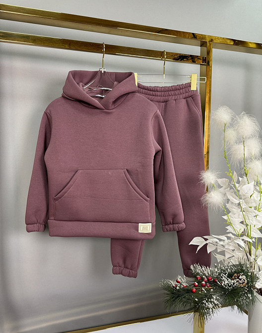 Детский спортивный костюм для девочек 3нить флис 122,128,134,140,146,152,158,164 Николаев - изображение 1