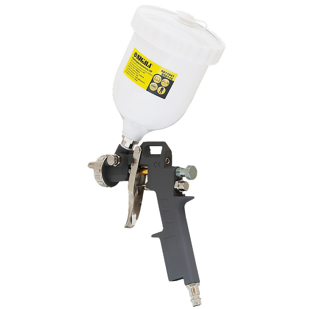 Краскораспылитель HP Ø1.5мм 85-225л/мин 3.5бар в/б 600мл (пласт) SIGMA (6811041) Киев - изображение 3