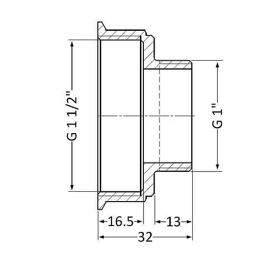 Перехідник Thermo Alliance Standart 1 1/2"х1" ВН SD4094025 Київ