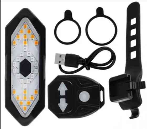 Беспроводные поворотники на велосипед. Фонари для велосипеда с поворотниками Одесса