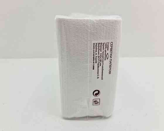 Серветка 2-вух шарні 200лист Primier банкетна (33х18) Біла (1 пачка) Харків