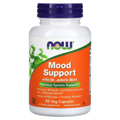 Витаминно-минеральный комплекс Now Foods Поддержка настроения со зверобоем, Mood Support with St. John's Wort, (NOW-03351) Винница - изображение 1