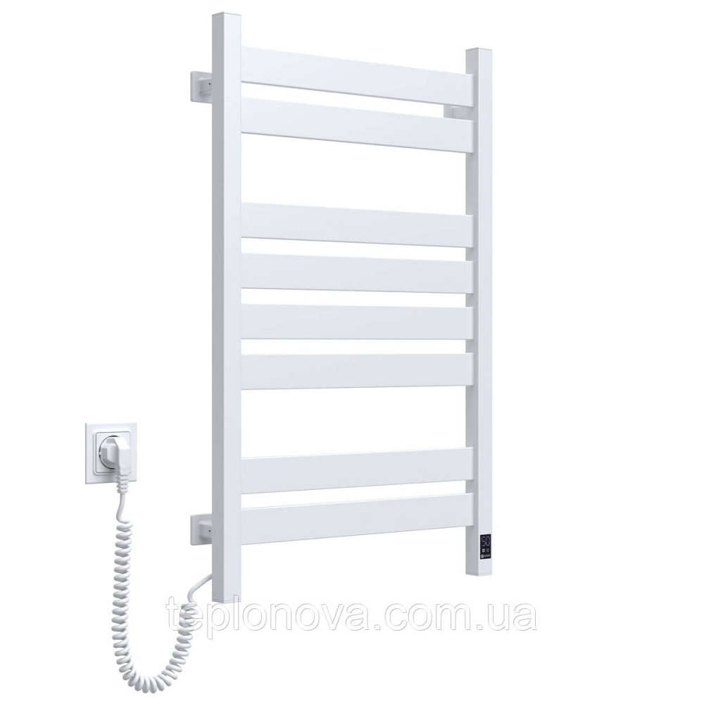 Сушарка для рушників Largo 500х800 Sensor ліва з таймером, білий оксамит Чернівці - фото 6