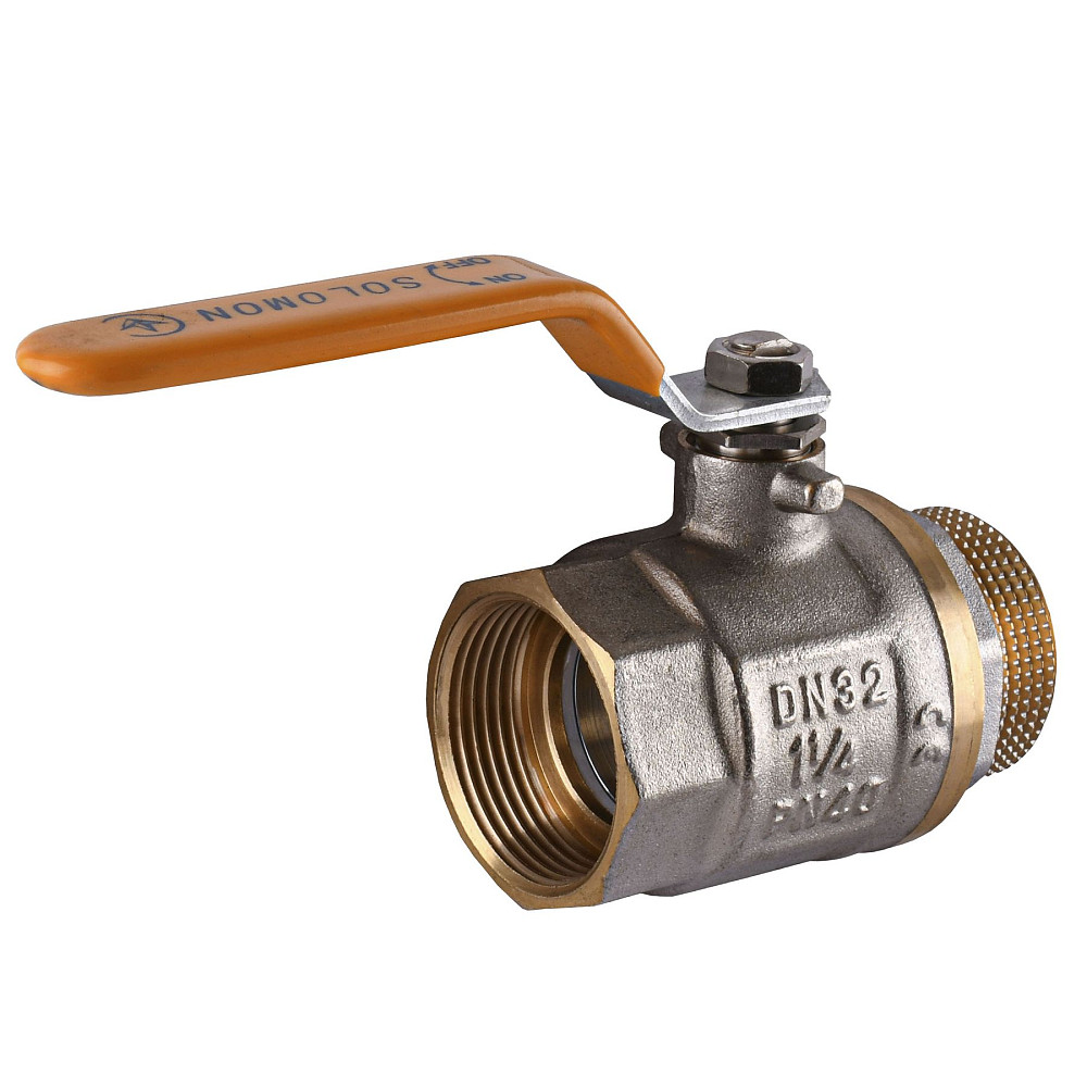 Кран кульовий прямий SOLOMON 1 1/4″ ЗВ ЖР PN40 В1002FM Луцк - изображение 2