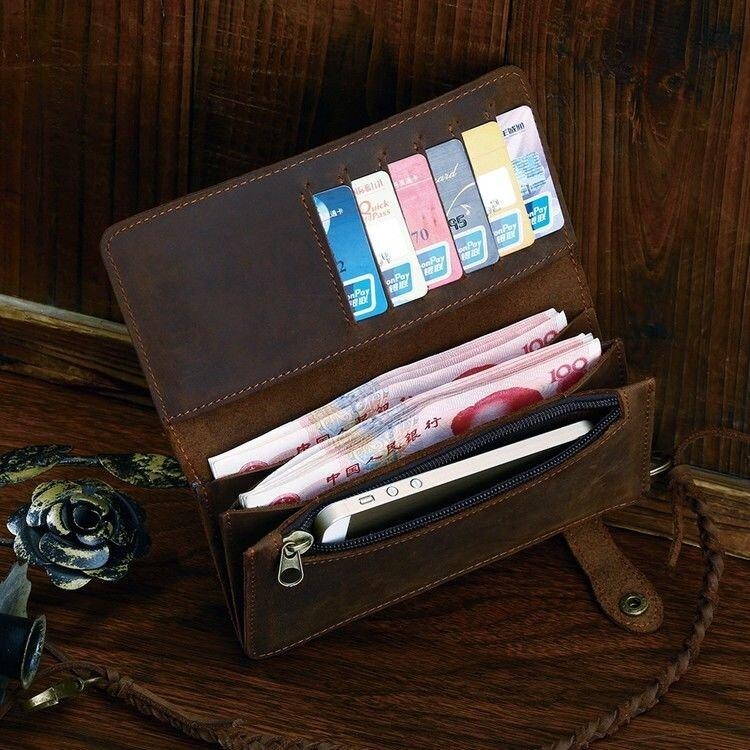 Мужской клатч Vintage 14383 из винтажной кожи Коричневый Киев - изображение 10