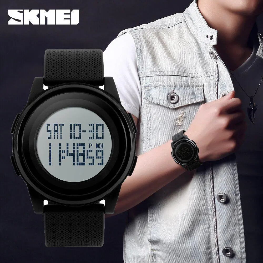 Годинник дитячий наручний Skmei Ultra New 1206 Чорний з білим Київ - фото 10