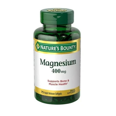 Минералы Nature's Bounty Магний, 400 мг, Magnesium, 75 гелевых капсул (NRT59408) Винница - изображение 1