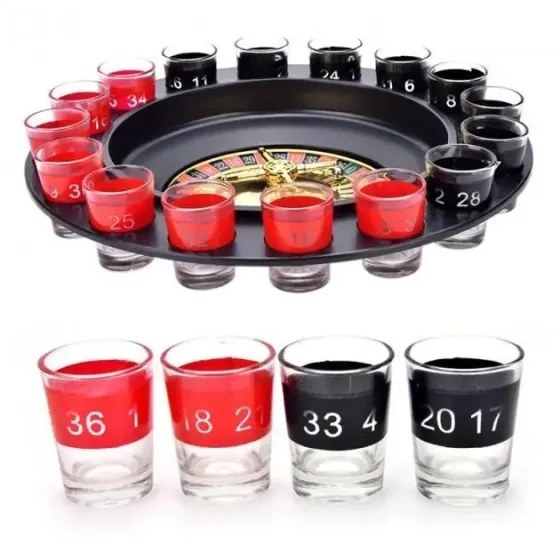 Рулетка с стопками Drinking Roulette Set i3-90 алко рулетка казино на 16 рюмок Коломия