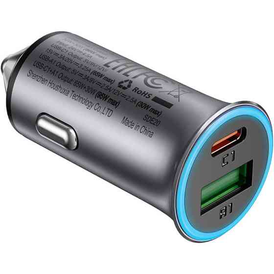 Автозарядка 2xUSB 95W (USB-C + USB-A) B16 Acefast Винница