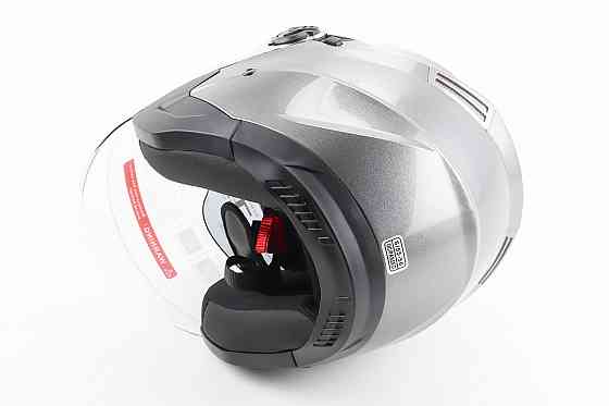 Шолом відкритий+відкидні окуляри BLD-708 S (55-56см), СІРИЙ глянець Киев