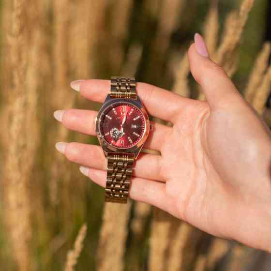 Годинник жіночий наручний Poedagar Present Beige Flower (2 ремінці) Вінниця