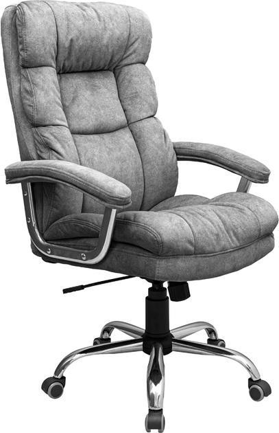 Офісне крісло керівника ManhattanDesign Хром Tilt М-1 Salvia Gray (Прогумовані колеса) Днепр - изображение 1