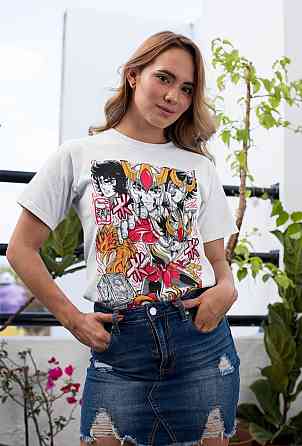 Футболка з аніме принтом Хеавй Іккі Десігн Джапанесе оверсайз (S/M/L) Чорний AnimeJ0362 Дніпро