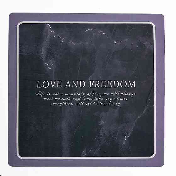 Килимок для ванної кімнати Love and freedom 58*58 см діатомітовий HP-42-10 Коломия