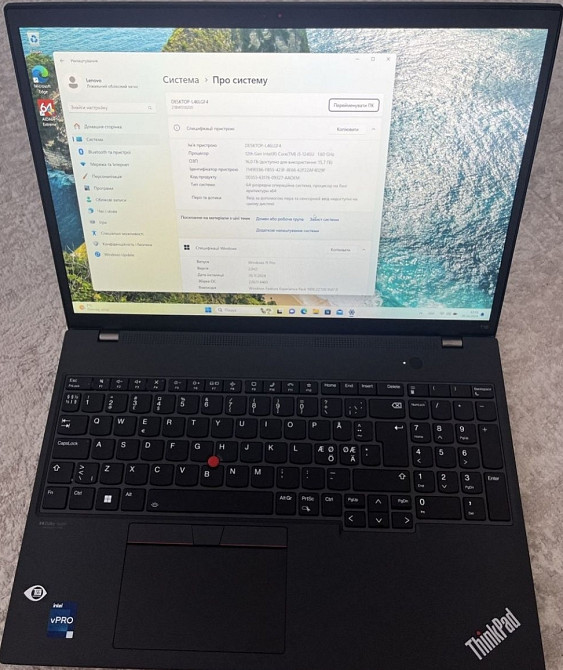 Ноутбук Lenovo thinkpad T16 gen1 2023року Харьков - изображение 1