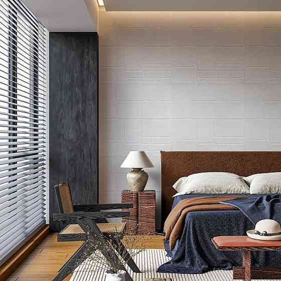 Самоклеящаяся 3D панель 700х700х6мм Камень белый (151) SW-00001155 Киев