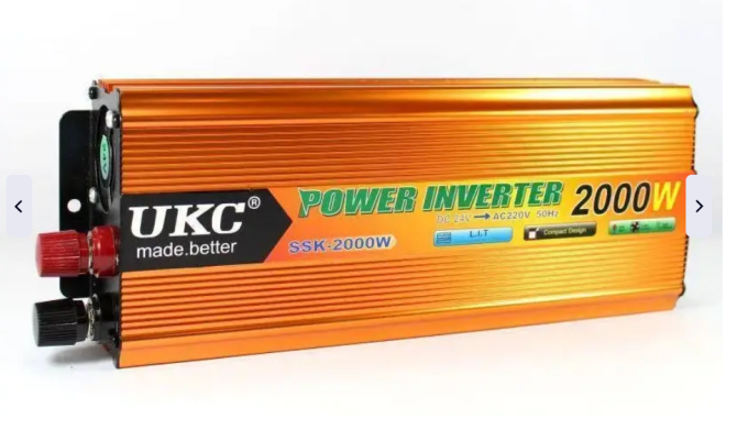 Перетворювач інвертор напруги 2000W SSK AC/DC 12V Київ - фото 7
