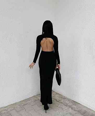 Привлекательное женское платье с разрезом на ножке и открытой спинкой микродайвинг Одесса