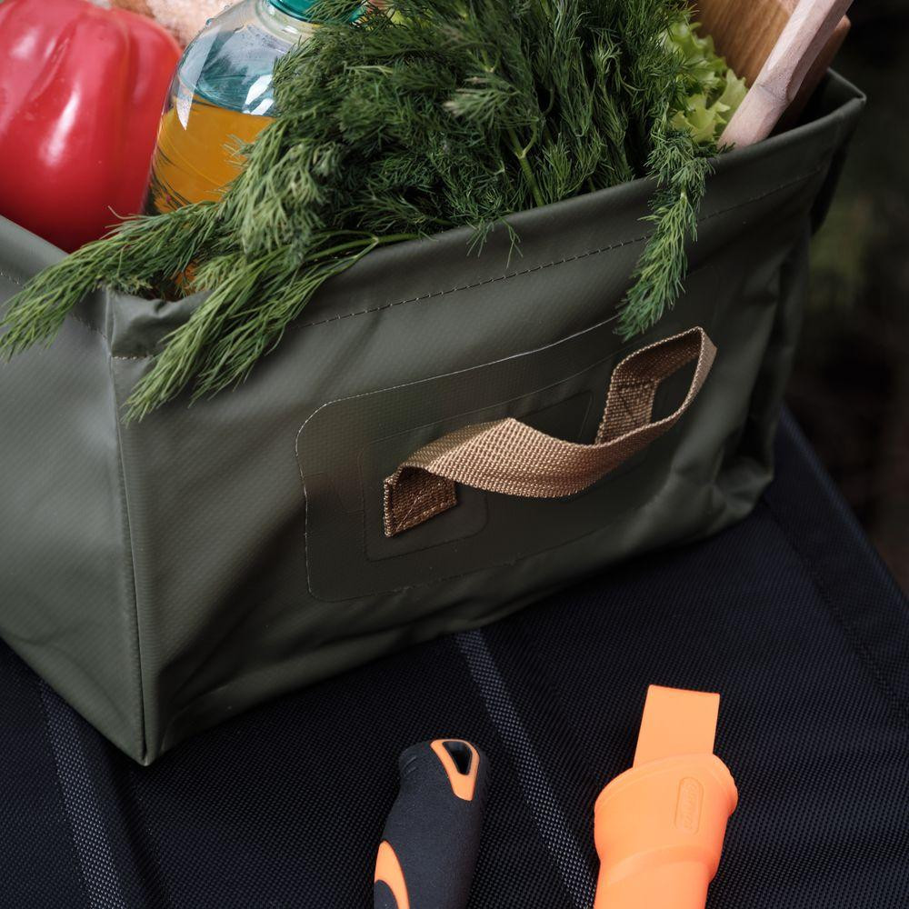 Складаний контейнер для води із ПВХ Naturehike NH19SJ007 Square bucket 13л (Зелений) Вінниця - фото 9