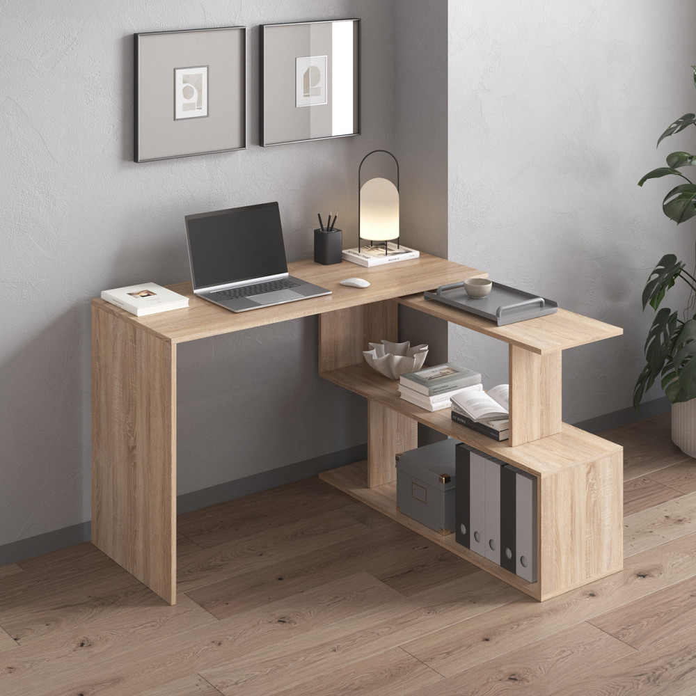 Cтол компьютерный VAYS поворотный письменный cтол трансформер M-41 Дуб Сонома Львов - изображение 1