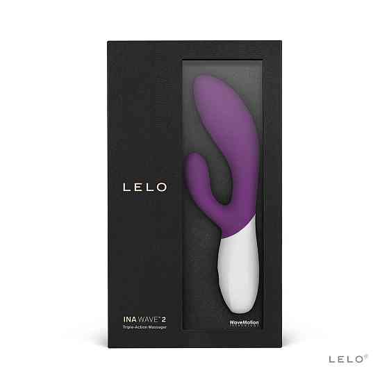 Вібратор-кролик LELO Ina Wave 2 Plum, манливий рух стовбура + вібрації Sex Aura Київ