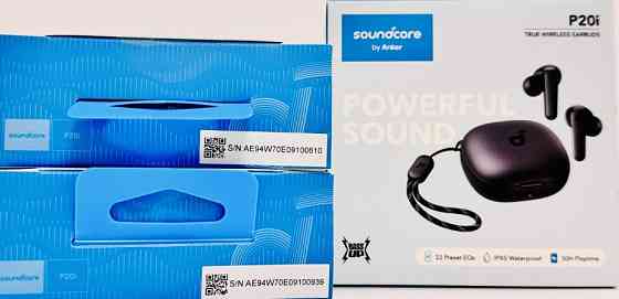 Нові оригінальні Бездротові навушники-вкладиші Anker P20i Black. Київ