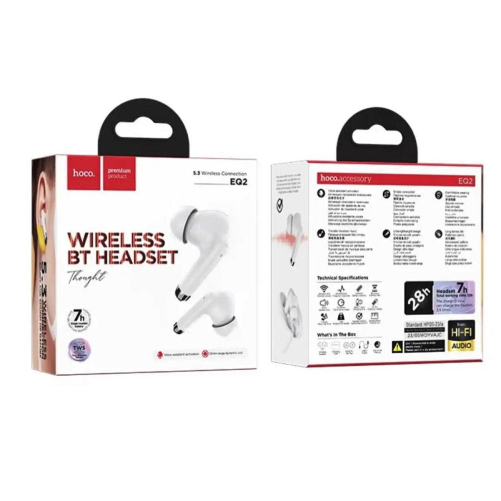 Навушники бездротові HOCO EQ2 Thought Bluetooth, гарнітура Purple 6931474798541 Одеса - фото 6