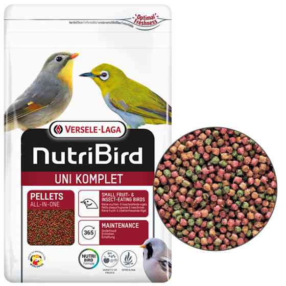 Versele-Laga NutriBird Uni Komplet ВЕРСЕЛЕ-ЛАГА НУТРІБЕРД УНІ КОМПЛІТ повнораціонний екструдований корм для фрукто- та комахоїдних птахів малих видів Київ