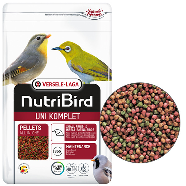Versele-Laga NutriBird Uni Komplet ВЕРСЕЛЕ-ЛАГА НУТРІБЕРД УНІ КОМПЛІТ повнораціонний екструдований корм для фрукто- та комахоїдних птахів малих видів Київ - фото 1