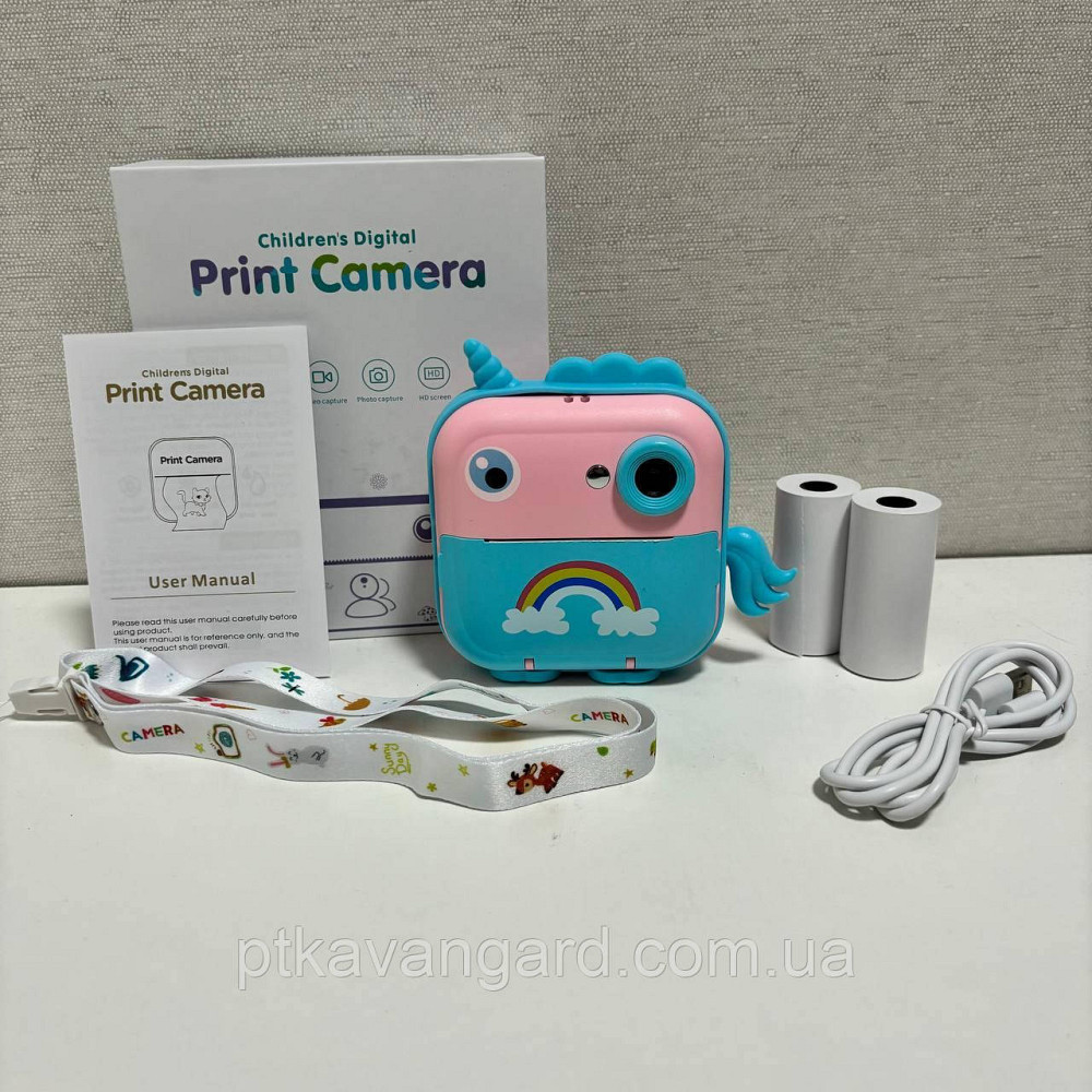 Фотоаппарат-принтер детский с мгновенной печатью 
