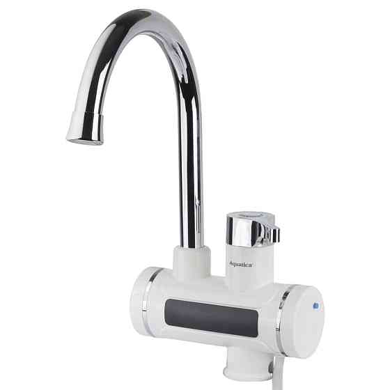 AQUATICA Кран-водонагреватель проточный s92 3.3кВт для кухни излив ухо на гайке с дисплеем и те Коломия