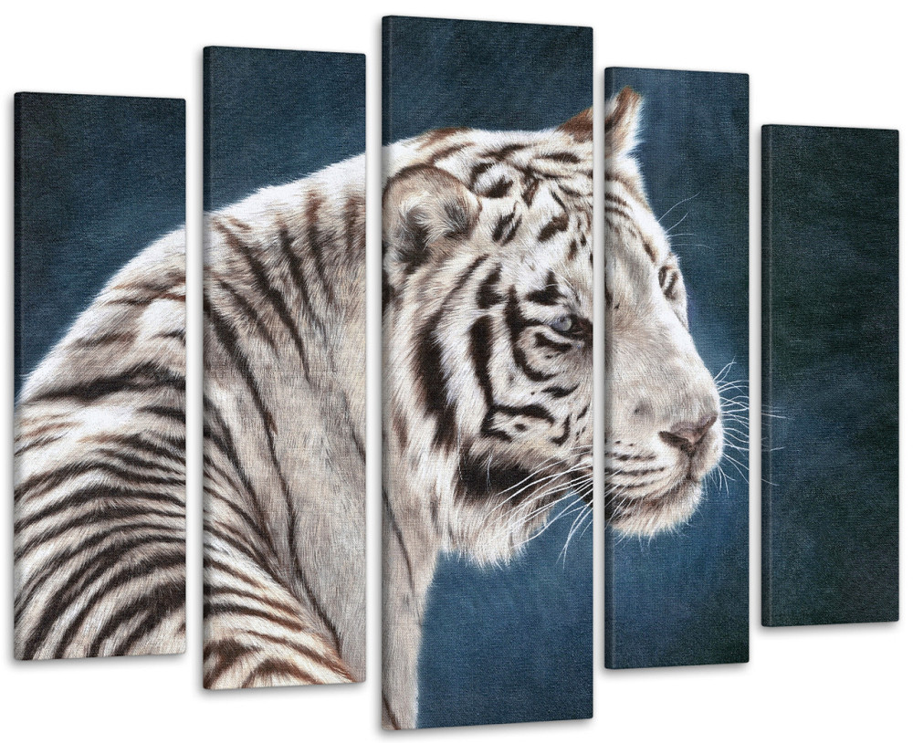 Модульна картина Тигр Art-244_5 ( 80х118см ) Київ - фото 1
