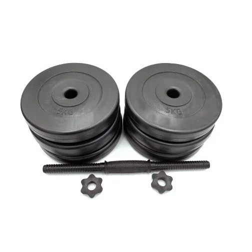 Гантель наборная композитная в пластиковой оболочке Rock pro 30,5 кг NE-PL-G-030 Винница - изображение 2