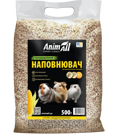 AnimAll АнимАлл Кукурузная подстилка для грызунов, 500г Киев