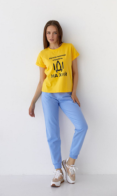 Спортивні штани жіночі джогери Блакитний XS Харків - фото 1