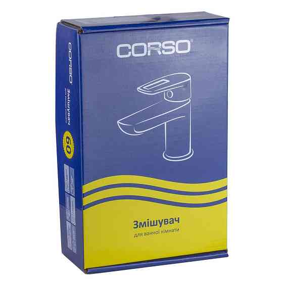 Змішувач MARMORE Ø35 для раковини литий на гайці CORSO DB-1A138C (9623000) Київ