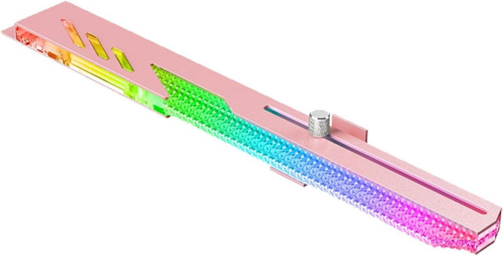 Поддержка опора подставка для видеокарты GPU с ARGB-подсветкой стальной корпус, раздвижная розовая 5V для ПК Киев - изображение 8