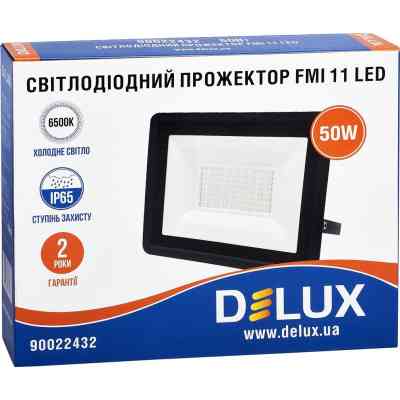 Прожектор Delux FMI 11 LED 50Вт 6500K IP65 (90022432) Винница