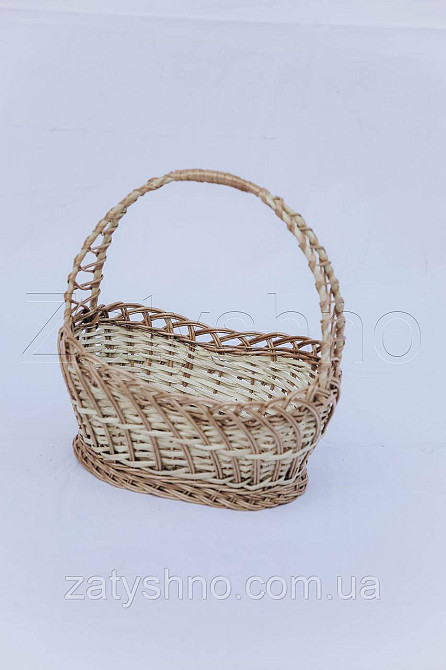 Плетений пасхальний кошик із лози | Київ - фото 1